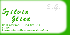 szilvia glied business card